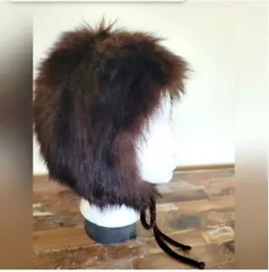 Vintage Real Fur Dark Brown Women's Hat by Amy McKenzie - Picture 1 of 8