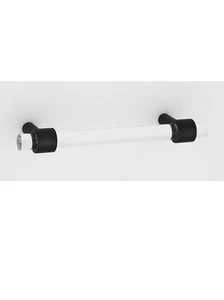 Alno A860-3 Contemporary Acrylic 3" Center to Center Bar Cabinet Matte Black - Picture 1 of 1
