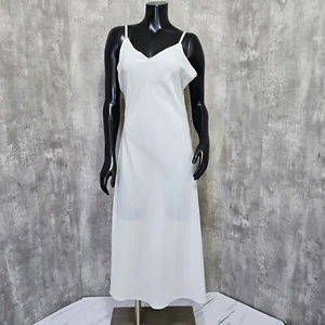 Camicia da notte vintage anni 70 Wondermaid donna M avorio crepe poli trasparente slip 2194 - Foto 1 di 10