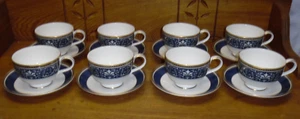 8 Royal Doulton Archives Fine Bone China Cup & Saucer Sets - Challinor 5273 - Picture 1 of 5