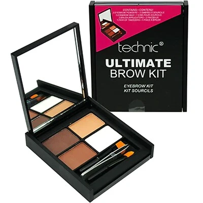 TECHNIC Ultimate Brow Kit Eyebrow Powder Wax With Brow Definer Brush *NEW* - Image 1 of 2