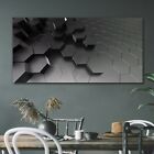 Abstract Hexagons Canvas Print 120x60 Picture Large Ready to Hang Wall Art