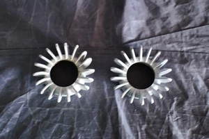 BMW Airhead R50 R60 R75 R90 /5 /6 S Exhaust Ring Nut Fins Set - Picture 1 of 2