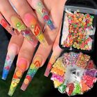 Art Decoration Nail Art Stickers Mixed Styles 3D Fruit Tiny Slices Polymer Clay