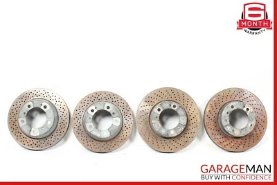 Комплект из 4 передних и задних дисковых тормозов с прорезями для Porsche Cayman 987 06–12 годов выпуска - Изображение 1 из 4