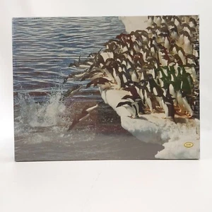Vintage PENGUIN PLUNGE Jigsaw Puzzle by Springbok 500 pc. NEW Sealed - Picture 1 of 4