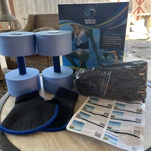 NEW Water Workout Set, High Density Water Weights for Pool Exercise 6 Piece - Picture 1 of 11