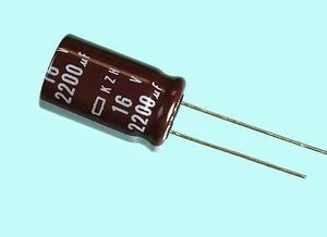 10 Stck. Nippon Chemi-Con KZH 2200uF 16 V 105c Radialer Elektrolytkondensator - Bild 1 von 1