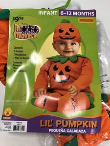 Rubie's 6-12 Meses Lil Calabaza Halloween Jumper Tocado Botines Disfraz Nuevo con Etiquetas - Imagen 1 de 3