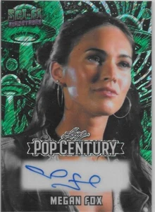 Megan Fox 2025 Leaf Pop Century No. 3/3 signed green card - Picture 1 of 2