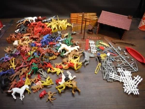 Vintage FORT APACHE Plastic Playset Parts from Several play sets Makers - Picture 1 of 9