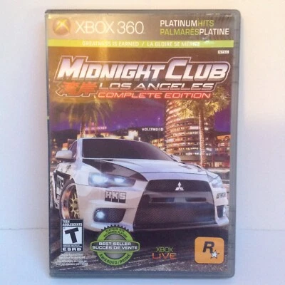 Midnight Club: Los Angeles LA Complete Edition Platinum Hits Xbox 360 W Manual - Image 1 of 4