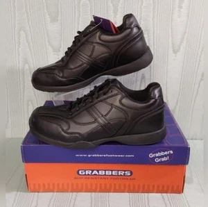 NIB GRABBERS Men's Calypso Oxford Slip Resistant Work Shoes SIZE 9.5M / #033 - Picture 1 of 7
