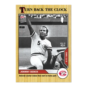 Johnny Bench - 2020 MLB TOPPS NOW Turn Back The Clock - Card #171 Reds - Picture 1 of 2
