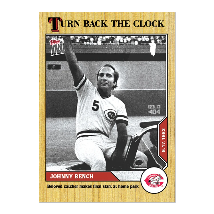 Johnny Bench - 2020 MLB TOPPS NOW Turn Back The Clock - Card #171 Reds - Image 1 of 2