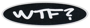 Calcomanías pegatinas para casco de motocicleta: ¿WTF? | What The F*ck, taquigrafía de texto - Imagen 1 de 1