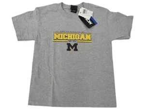 NEW Michigan Wolverines KIDS YOUTH Sizes XS-S (2/4-6/8) Gray Shirt - Picture 1 of 6