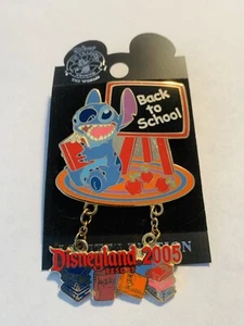 Disney DLR Back to School 2005 Lilo and Stitch Apples Books Dangle Pin LE 40533 - Picture 1 of 4