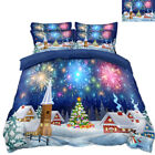3D Weihnachtsbaum Feuerwerk C10 Christmas Bett Kissenbezüge Quilt Bettdecke Zoe