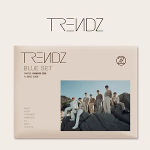 TRENDZ 1st Single Album [BLUE SET Chapter. UNKNOWN CODE] CD+P.Book+P.Card+B.Mark - Picture 1 of 12