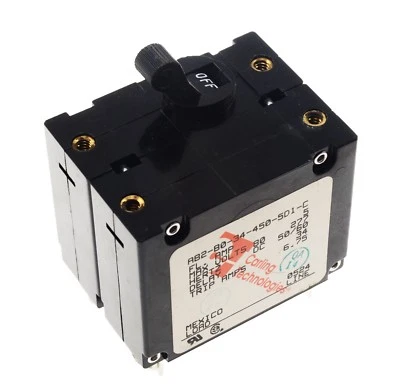 CARLING TECHNOLOGIES Marine Circuit Breaker 5 Amp Carling Tech Dual Pole AB2-B0-34-450-5D1-C 220 Volt