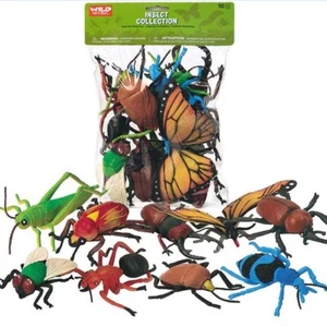 Wild Republic Insects - 10 Different Creepy Crawly Bug Figurines **FREE DELIVERY - Picture 1 of 1