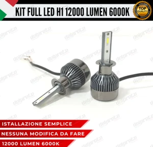 KIT FULL LED MINI H1 6000K BIANCO 12000 LUMEN CANBUS XENO XENON 100% NO ERRORE - Picture 1 of 10