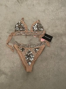 missguided embellished high waisted bikini - Picture 1 of 5