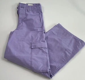 Levi's Premium Women Baggy Cargo Wide Leg Mid Rise Zip Fly Jeans Purple NWT - Picture 1 of 12