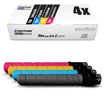 EUROTONE 4x Toner für Konica Minolta Bizhub C 224 284 364 e, TN-321 TN321 CMYK