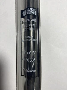 BLACK&DECKER#50535~BROCA MARONARIA/HORMIGÓN CARBURO DE PERCUSIÓN-1/2" X 6 3/4" - Imagen 1 de 6