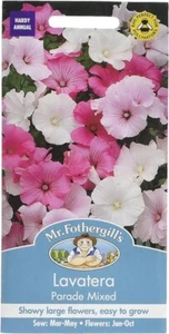 Mr fothergills Lavatera Seeds parade mixed 75 Seeds Sow Before 2027 - Picture 1 of 2