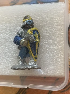Vintage Ral Partha D&D 25mm Figure Fighter With Hatchet Shield Armor - Image 1 of 4