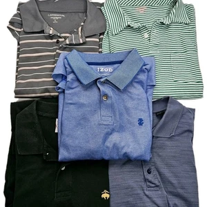 Lote de 5 polos de golf para hombre Vineyard Vines Brooks Brothers más tenis Izod - Imagen 1 de 11