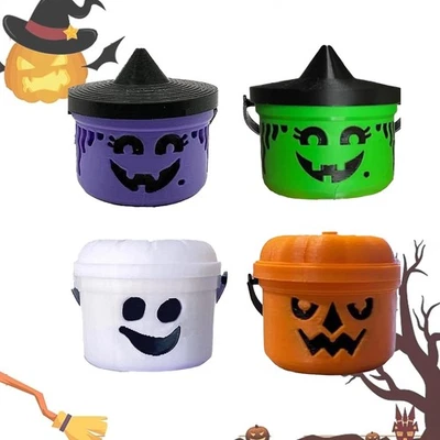 Lote a granel de 4 piezas mini cubos boo espeluznantes figuras de Halloween nostalgia cubos de caramelo Foto 1 de 4