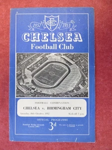 CHELSEA v BIRMINGHAM CITY | 1952/1953 | RESERVAS | 18 OCT 1952 | UK FREEPOST - Imagen 1 de 3