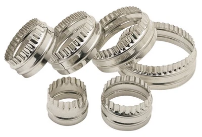 Kitchen Craft Set 6 stampi per tagliare l'impasto o i biscotti, a doppio fi 7smJ - Immagine 1 di 4