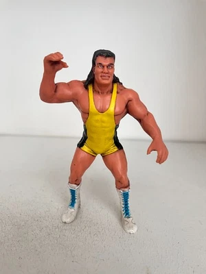 Wwf Wwe Wcw Scott Steiner Galoob Wrestling Azione Display Figura Giallo Abito - Immagine 1 di 4