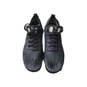 Mens Size 8.5 Nike Air Vapormax Flyknit 3 Triple Black Women - Picture 1 of 5