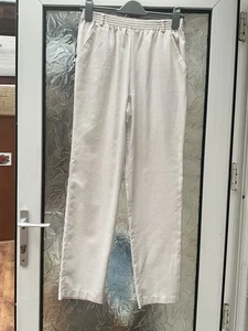 Vintage Millers Essentials Size 8 Linen / Polyester Trousers 2 Side pockets VGC - Picture 1 of 5