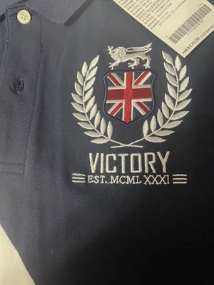 Polo Giordano azul marinho GG feito na China Novo com etiquetas - Imagem 1 de 4