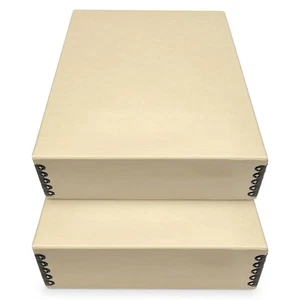 Archiv Aufbewahrungsbox Säurefrei Fallfront Museumsbox mit Metallrand für Sto... - Bild 1 von 7