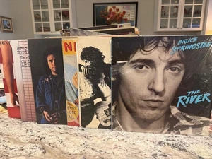 BRUCE SPRINGSTEEN 8X VINYL LP LOT BORN IN THE USA TO RUN DARKNESS  RIVER NILS - Picture 1 of 23
