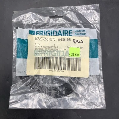 GENUINE OEM Frigidaire 5300807709 Dishwasher Pump Gasket | Free Shipping - Image 1 of 4