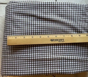 Pottery Barn Kids Brown Gingham Check Duvet Cover NWOT 100% Cotton Twin New - Picture 1 of 3