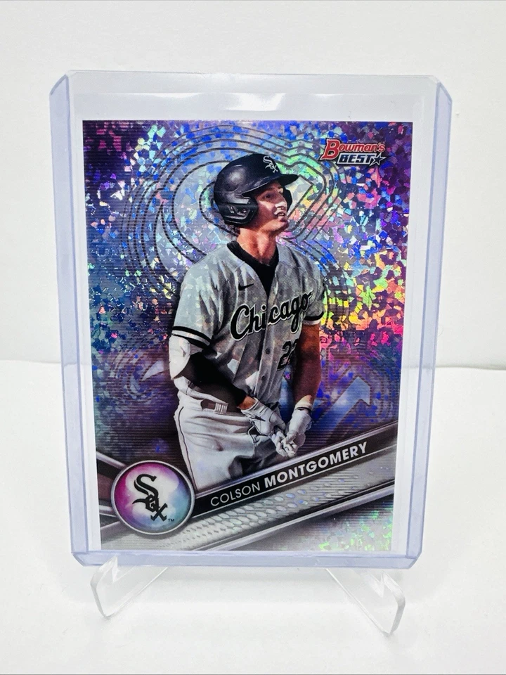 2022 Bowmans Best-Colson Montgomery Mini Diamond Refractor /299 White Sox - Image 1 of 4