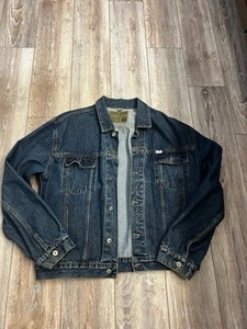 Guess Jean Jacket Workwear #D67-62W Denim Coat Sz XL - Picture 1 of 3