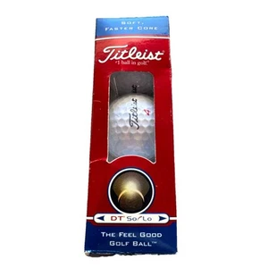 Titleist DT SoLo Golf Ball (1) 3 count Sleeve - Picture 1 of 4