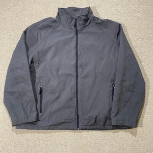 Calvin Klein Jacket Mens XL Grey Shell Windwall Water Resistant Rain Coat - Picture 1 of 12