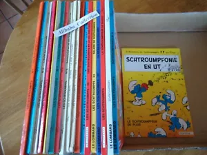 LOT 19 BD ** LES SCHTROUMPFS ** PEYO albums DUPUIS LOMBARD - Foto 1 di 5